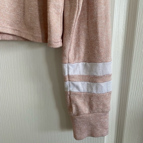 Flirtitude Active Top Pink and white cropped hoodie XS - Picture 3 of 10